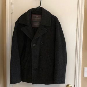 American Eagle Gray Pea Coat